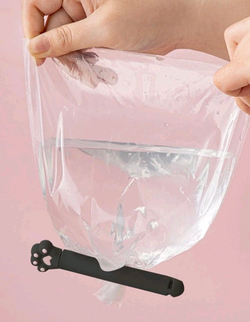 CLIPS PARA BOLSAS EN FORMA DE PATITA GATITO
