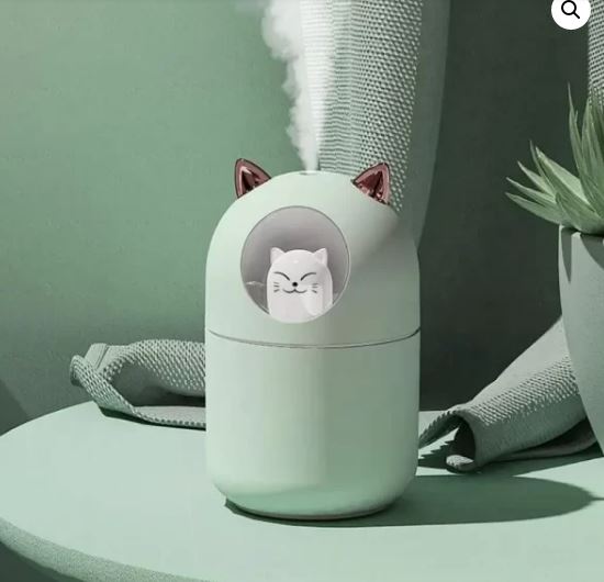 HUMIFICADOR O DIFUSOR DE AROMA EN FORMA DE GATITO