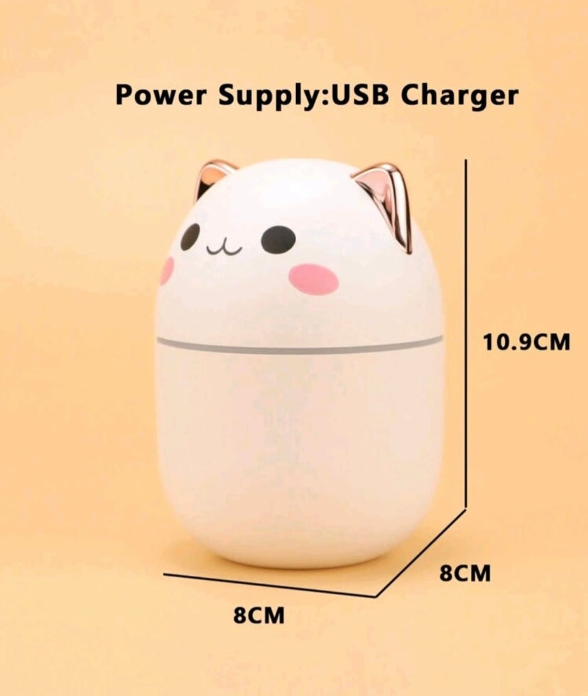 HUMIFICADOR O DIFUSOR DE AROMA EN FORMA DE GATITO